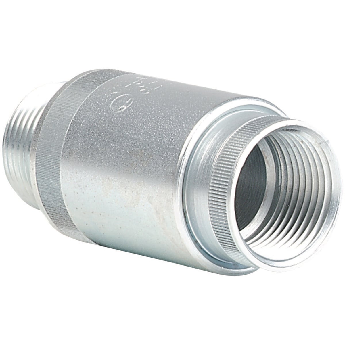 UNYS2 Male Short Conduit Union, 3/4 in, Steel, Electro-Plated Zinc