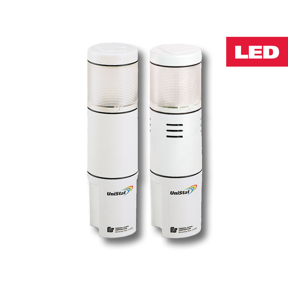 USI-024TC UniStat USI Status Indicator Stack Light, 24 V DC, LED Lamp, 1 Lights, Clear, 50000 hr