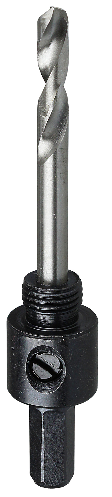 V44 Hole Saw Tool Arbor With Pilot Drill, 1/4 in Arbor, 7/16 in Dia Hex Shank, 1/4 in Pilot Drill