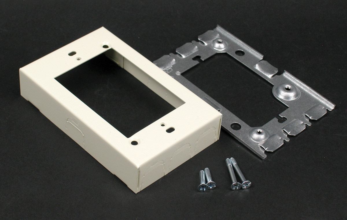 Flush Extension Adapter, Single Gang, Steel