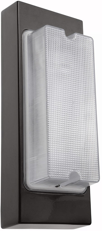 VAN6F26 HID Twin Compact Vandalproof Outdoor Light, 36 W Fixture, 120/208/240/277 V AC, Bronze Housing