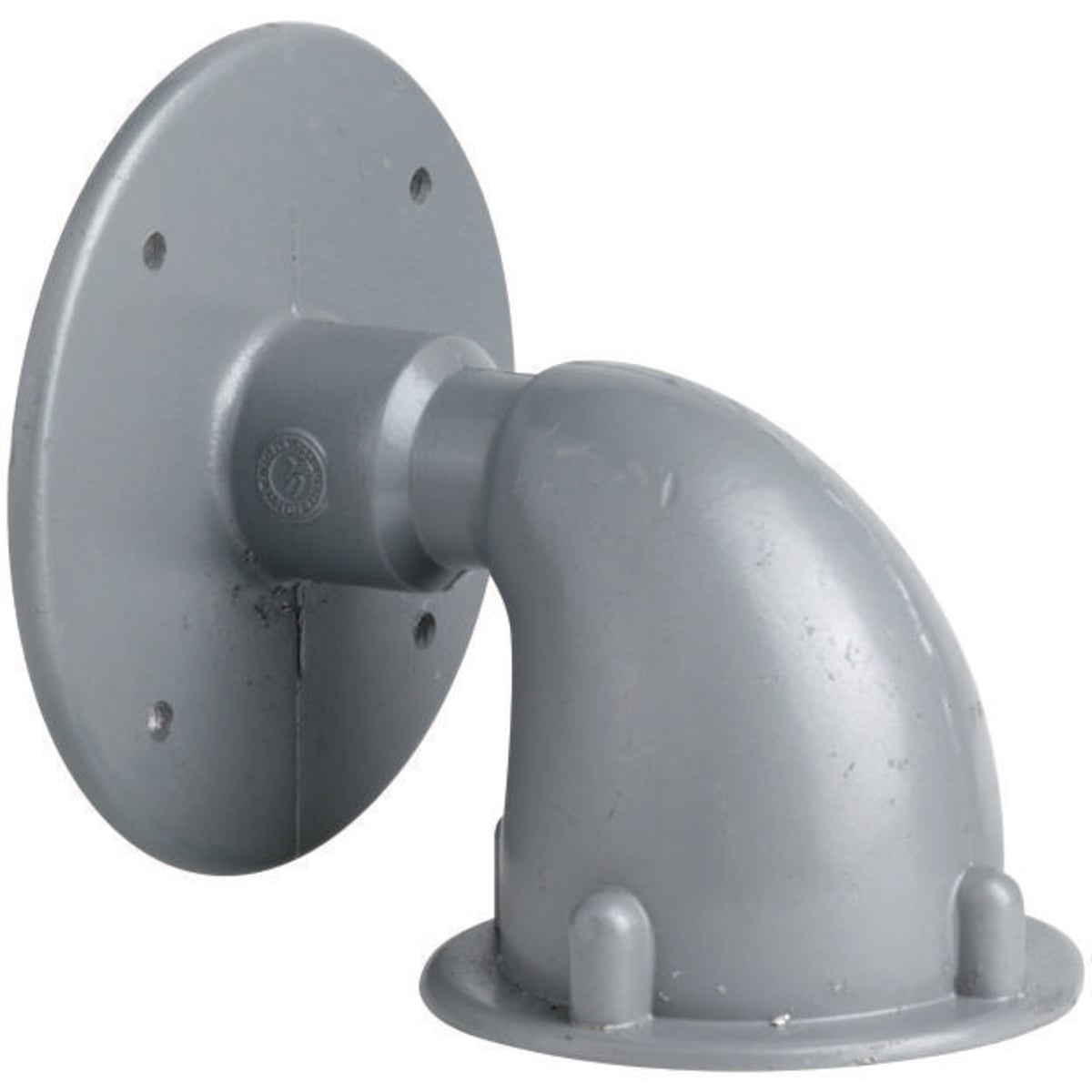 VB-1 Mounting Bracket Elbow, For Use With VJ or VB Box and V Series Lighting Fixture, 1/2 in Hub, Copper Free Aluminum, Gray