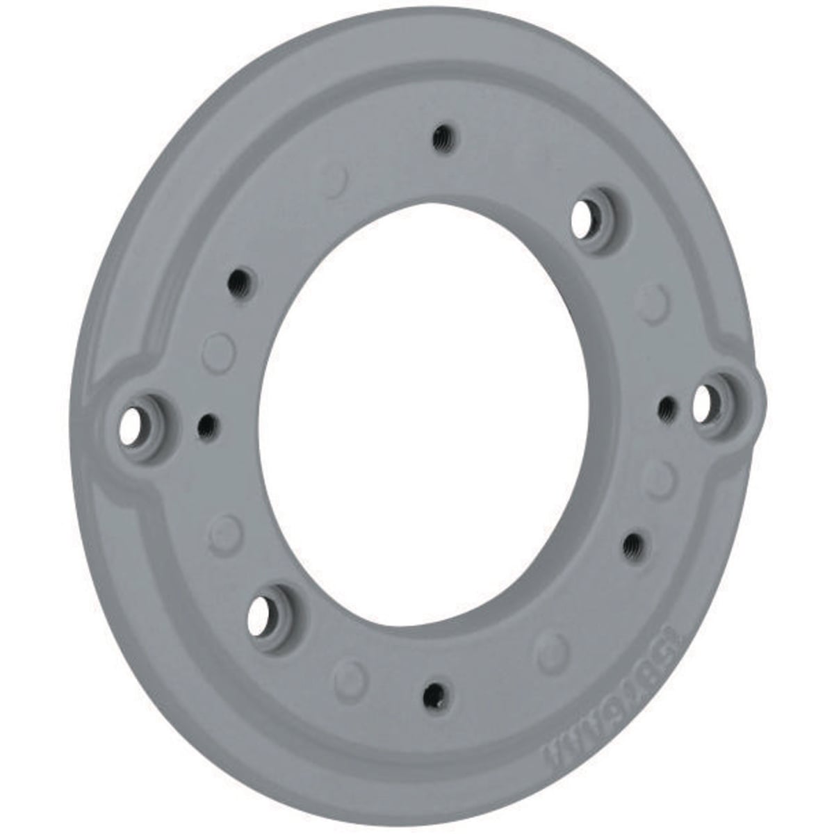 VBA Adapter Mounting Plate With Gasket, For Use With V Series Lighting Fixture, 150 W Lamp, 100 W Fixture, 1/2 in Hub, Copper Free Aluminum, Gray