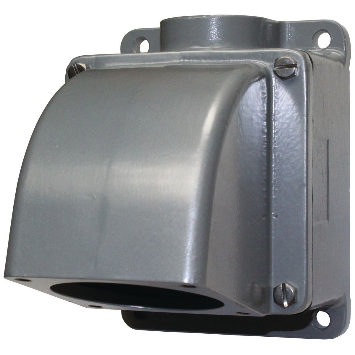 VJ67 Type E Dead End Back Box With Adapter, 8 in H x 6-9/64 in W x 8-19/32 in D, For Use With 2 in Hub, 100 A VersaMate Series Plug and Receptacle, Copper Free Aluminum