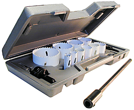 VP100 Maintenance Hole Saw Tool Kit, 9 Pieces, Bi-Metal