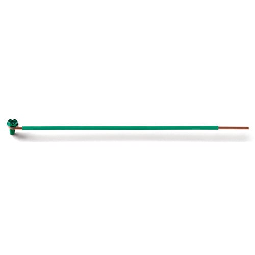20086 Ground Bonding Pigtail, 12 AWG Insulated/Solid Wire, 8 in L, GSC Ground Screw Terminal