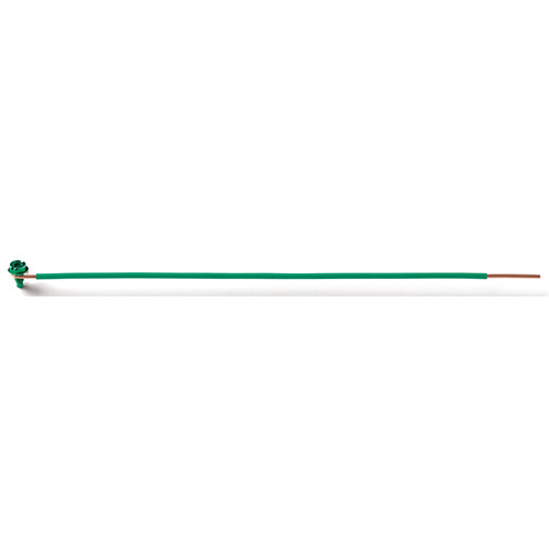 20087 Ground Bonding Pigtail, 12 AWG Insulated/Solid Wire, 10 in L, GSH Ground Screw Terminal