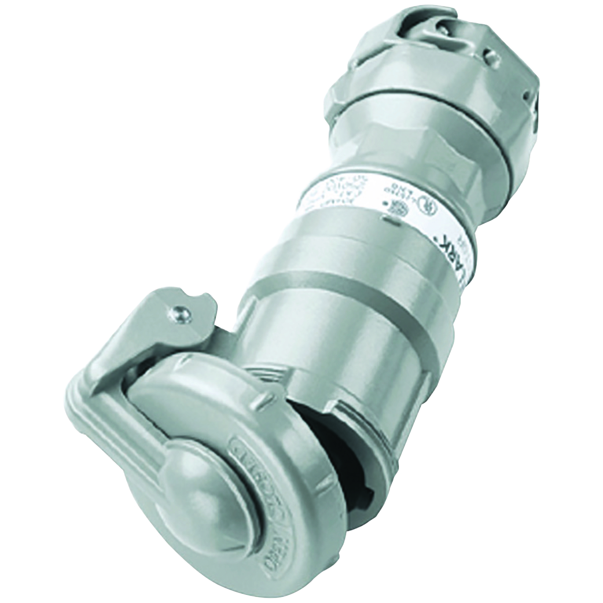 VPR6465 VPR Style II Octagonal Style Pin and Sleeve Connector, 600 V AC/250 V DC, 60 A, 4 Poles, 3 Wires, Gray