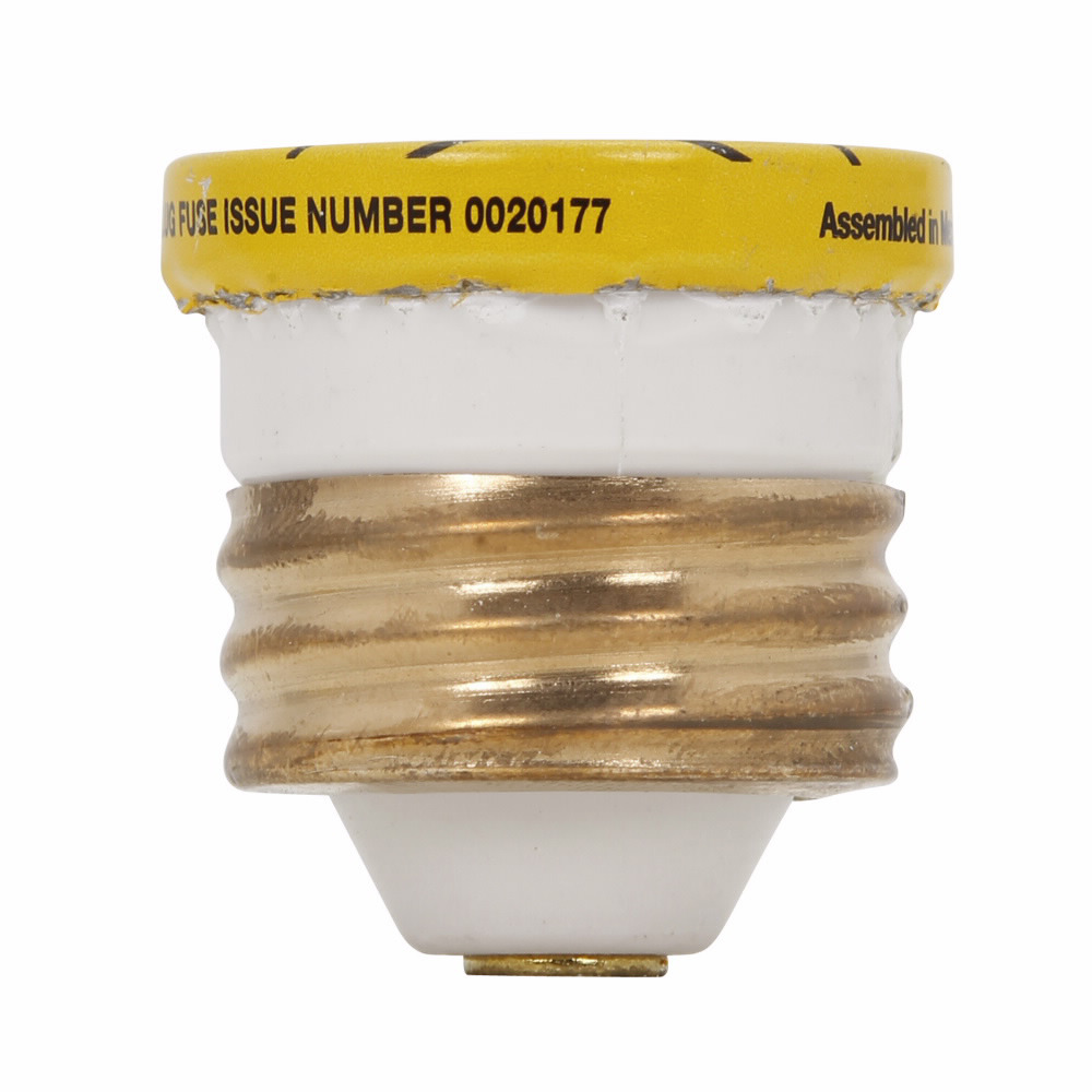 W-3 Fast Acting Low Voltage Plug Fuse, 3 A, 125 V, 10 kA Interrupt, Edison Base/Round Body