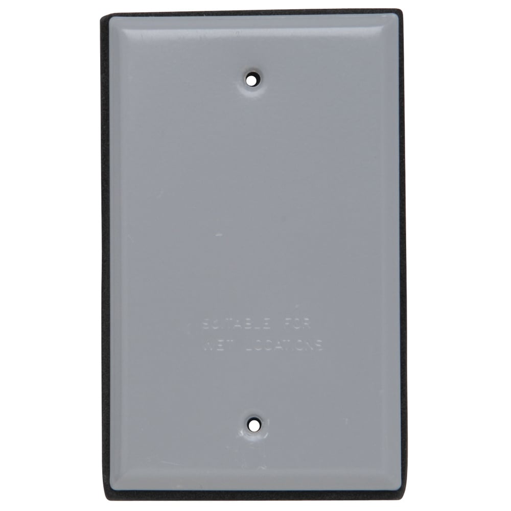 WPB1G 1-Gang Blank Cover, Gray