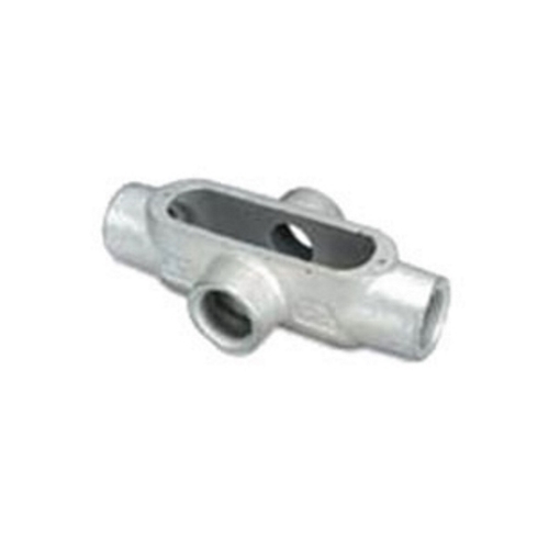 X-150 Type X Conduit Outlet Body, 1-1/2 in Hub, 40 cu-in, Malleable Iron, Zinc Electroplated/Aluminum Enamel