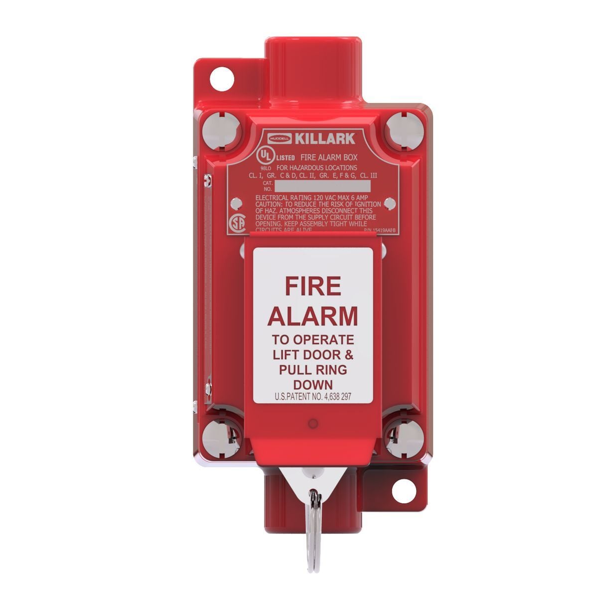 XAL-53 XAL Fire Alarm Station, 600 V AC/DC, 10/2.5 A, -50 to 40 deg C, UL E50498, cUL CE69, CSA LR31085, Aluminum Alloy