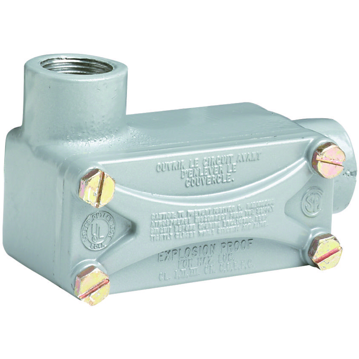 XLL-3 Type LL Conduit Body, 1 in Hub, 11.5 cu-in Capacity, Aluminum