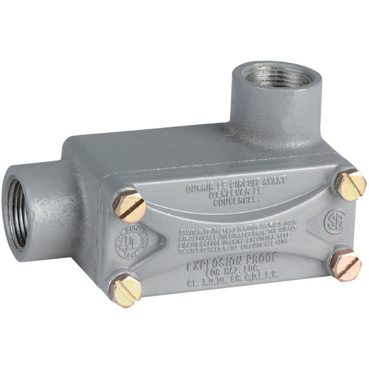 XLR-3 Type LR Conduit Body, 1 in Hub, 11.5 cu-in Capacity, Aluminum