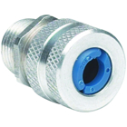 1/2" Aluminum Cord Connector, Cord Range .375-.500, Blue