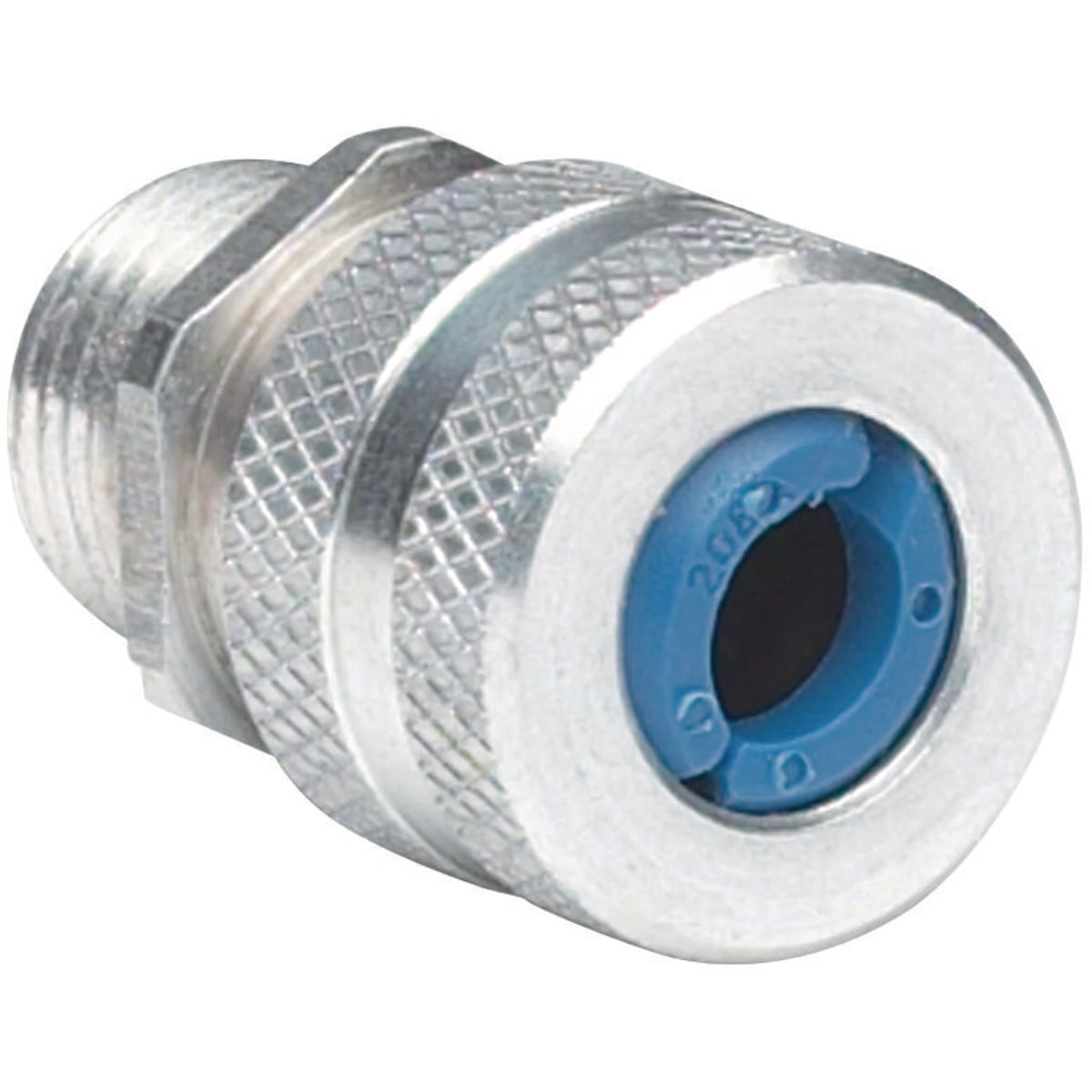 ZS108 Z Series Straight Cord Connector, 1/2 in Trade, 3/8 to 1/2 in Cable Openings, Copper Free Aluminum, Natural
