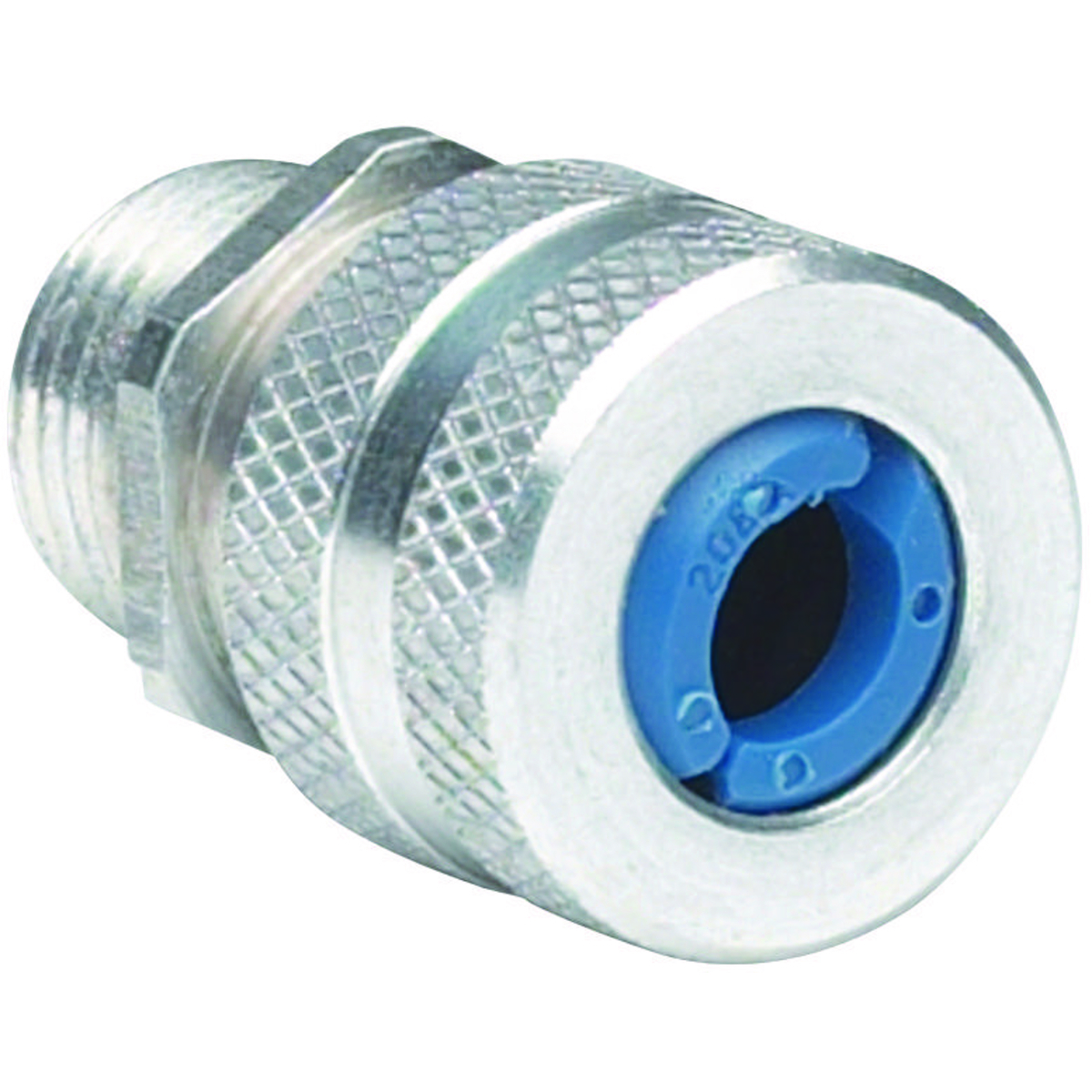 ZS109 Z Series Straight Cord Connector, 1/2 in Trade, 1/2 to 5/8 in Cable Openings, Copper Free Aluminum, Natural