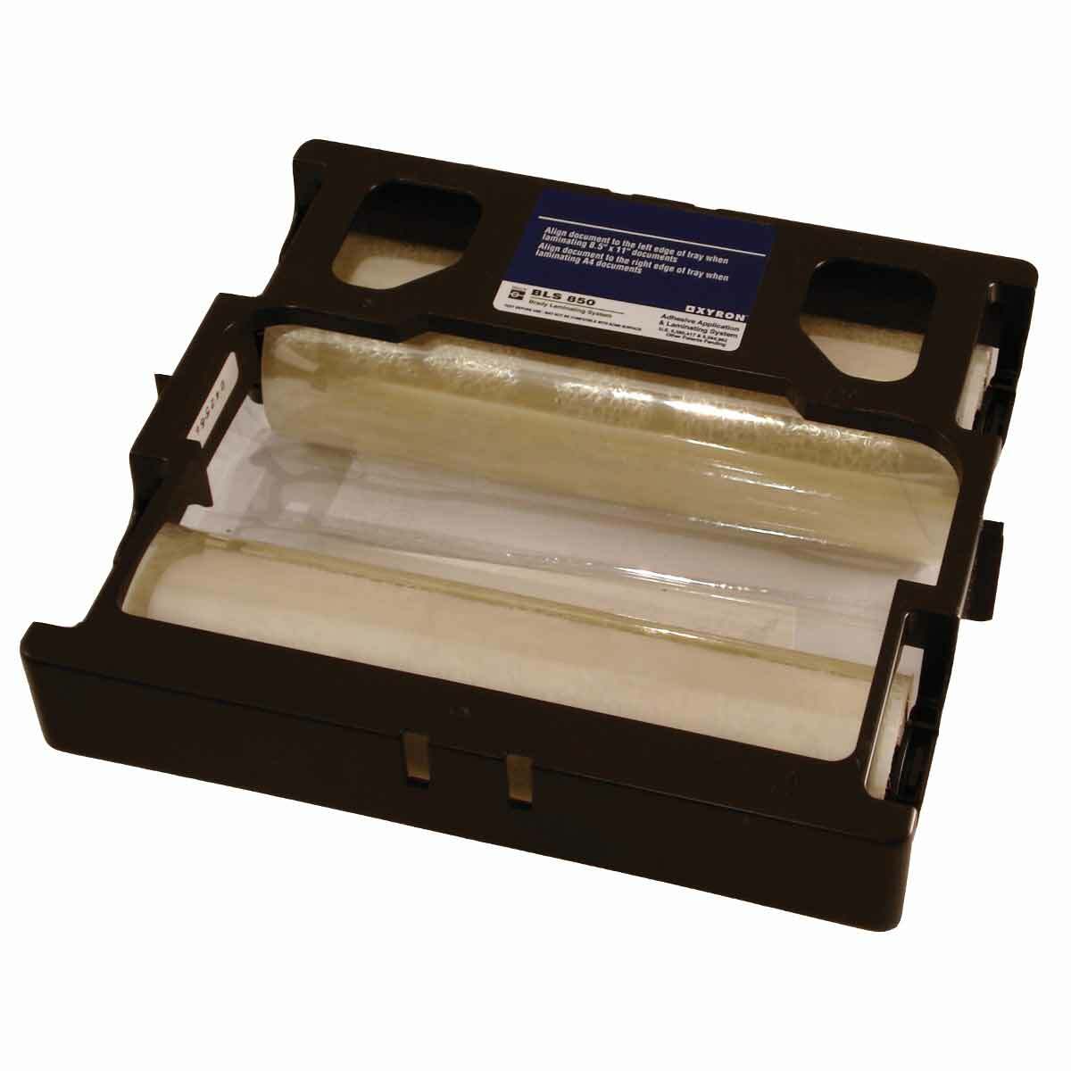 20602 2-Sided Rectangular Laminator Cartridge, For Use With BLS850 Cold Laminator, Polyester, Clear