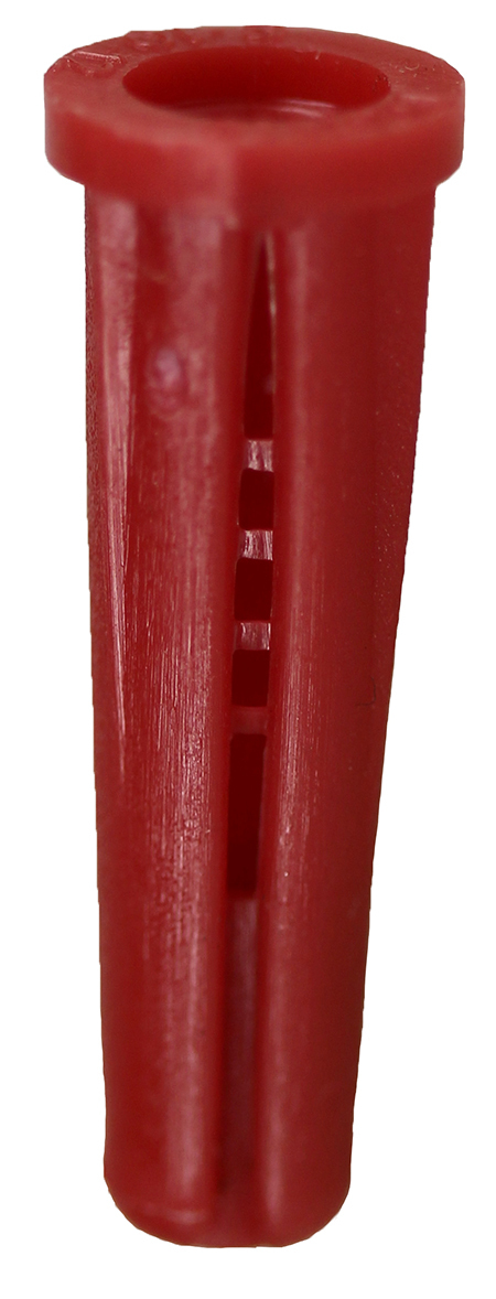 21 Screw Anchor With Collar, 7/8 in OAL, Plastic