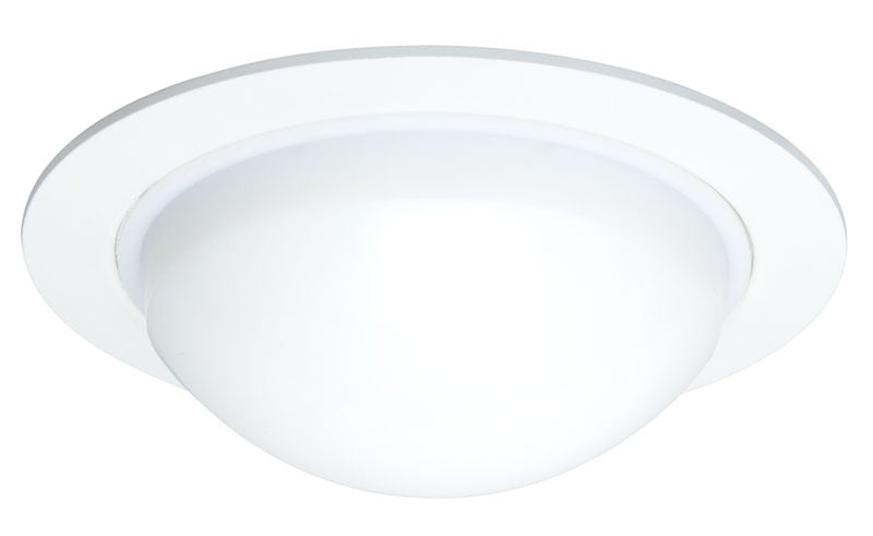 211 PW Round Dome lens Shower Trim, 5 in ID x 6-1/4 in OD, Incandescent Lamp, For Use With IC20, IC20 W, IC20 S, IC20R, TC20, TC20 S and TC20R Series Housing