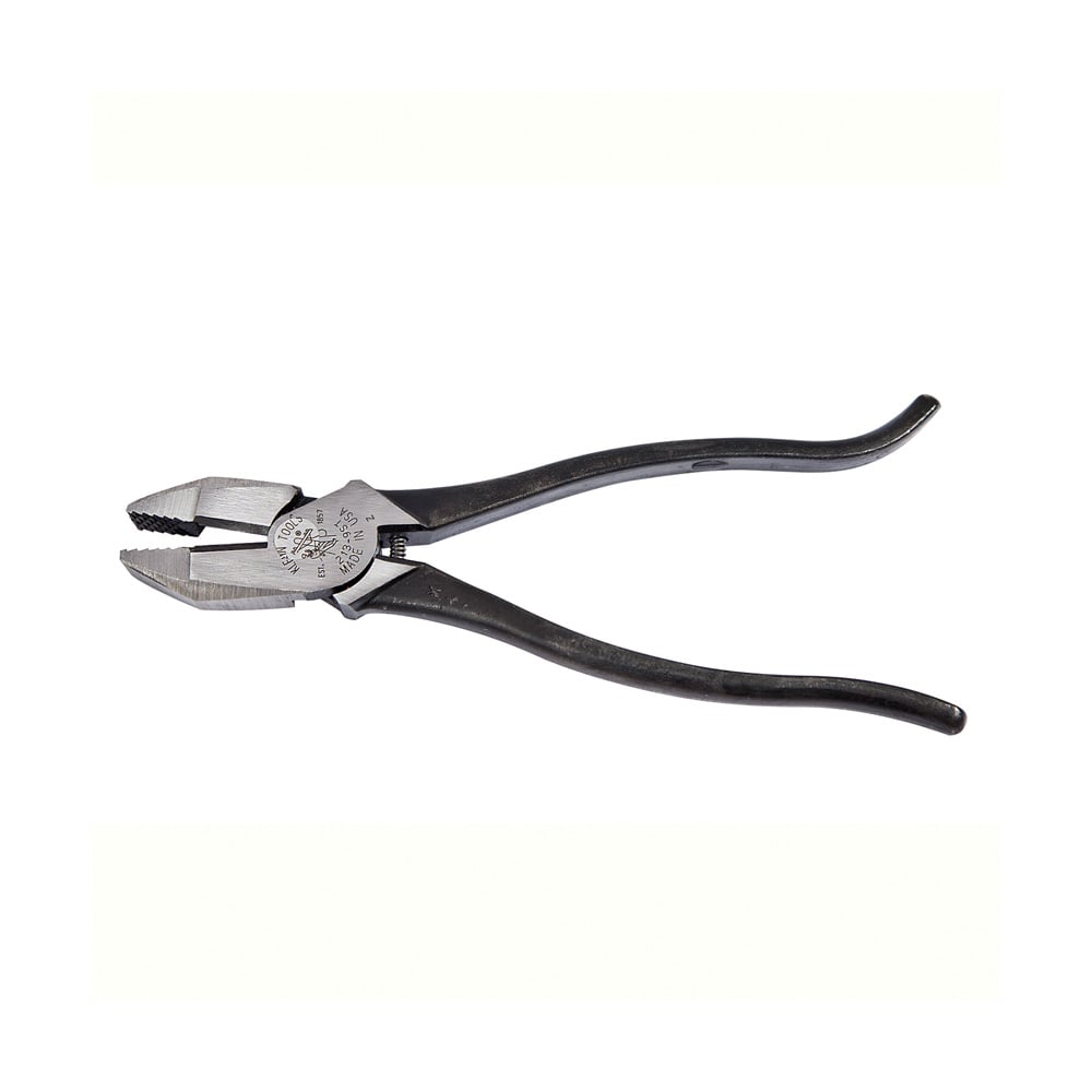 213-9ST Square Nose Ironworkers Plier With Plain Handle, 1.594 in L x 1.25 in W x 0.625 in THK Jaw, Aggressive Knurled Jaw Surface, 9-1/4 in OAL