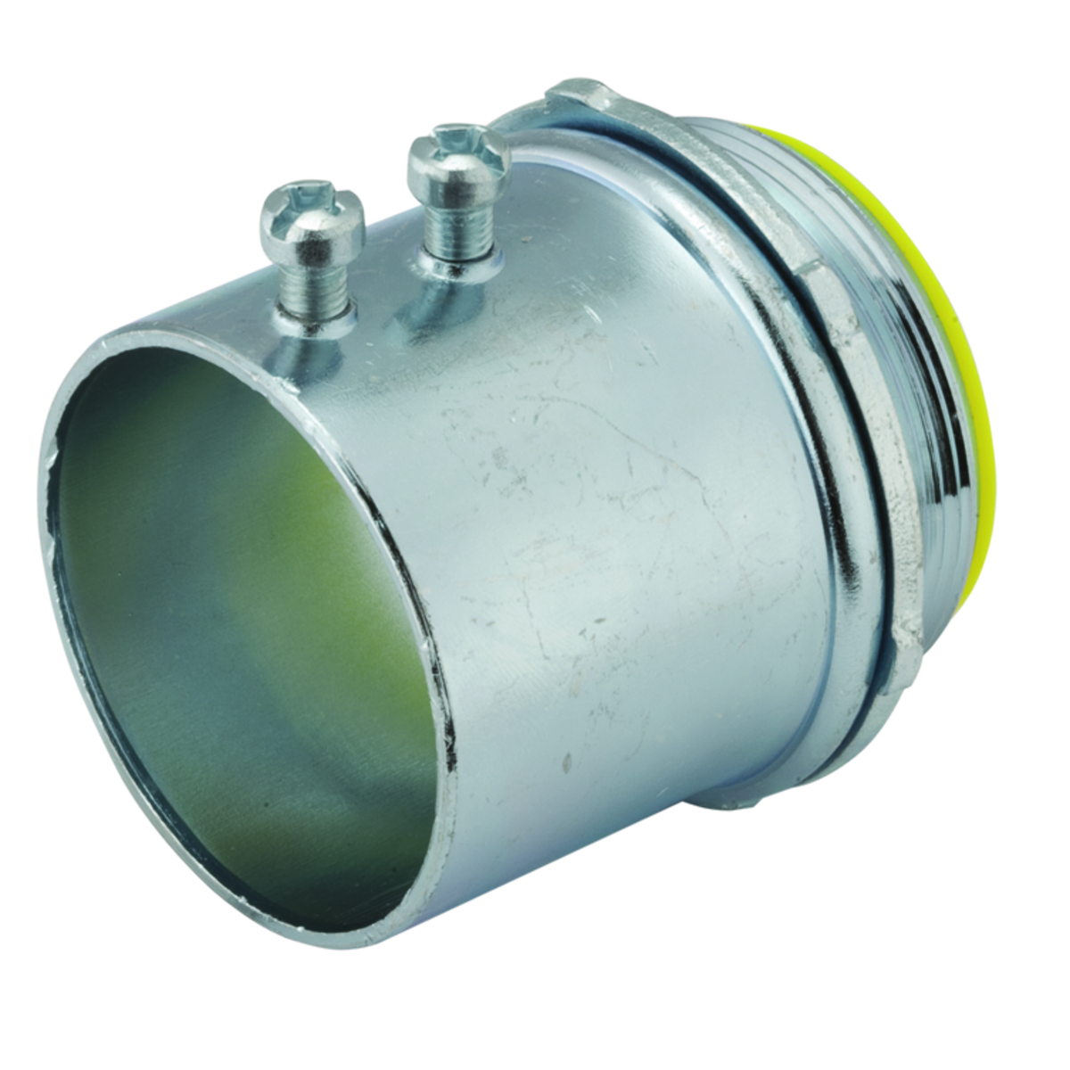 2160 Insulated Set Screw Conduit Connector, 2-1/2 in Trade, For Use With EMT/IMC/Rigid Conduit, Steel, Electro-Plated Zinc