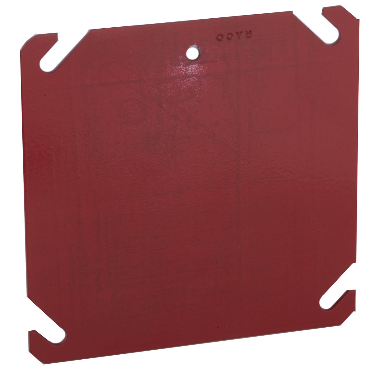 911-8 Blank Flat Box Cover, 4 in L x 4 in W x 0.06 in D, Stamped Steel