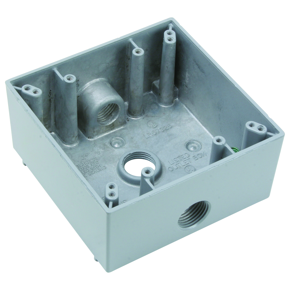 WPB232 Weatherproof Two Gang Box, Gray