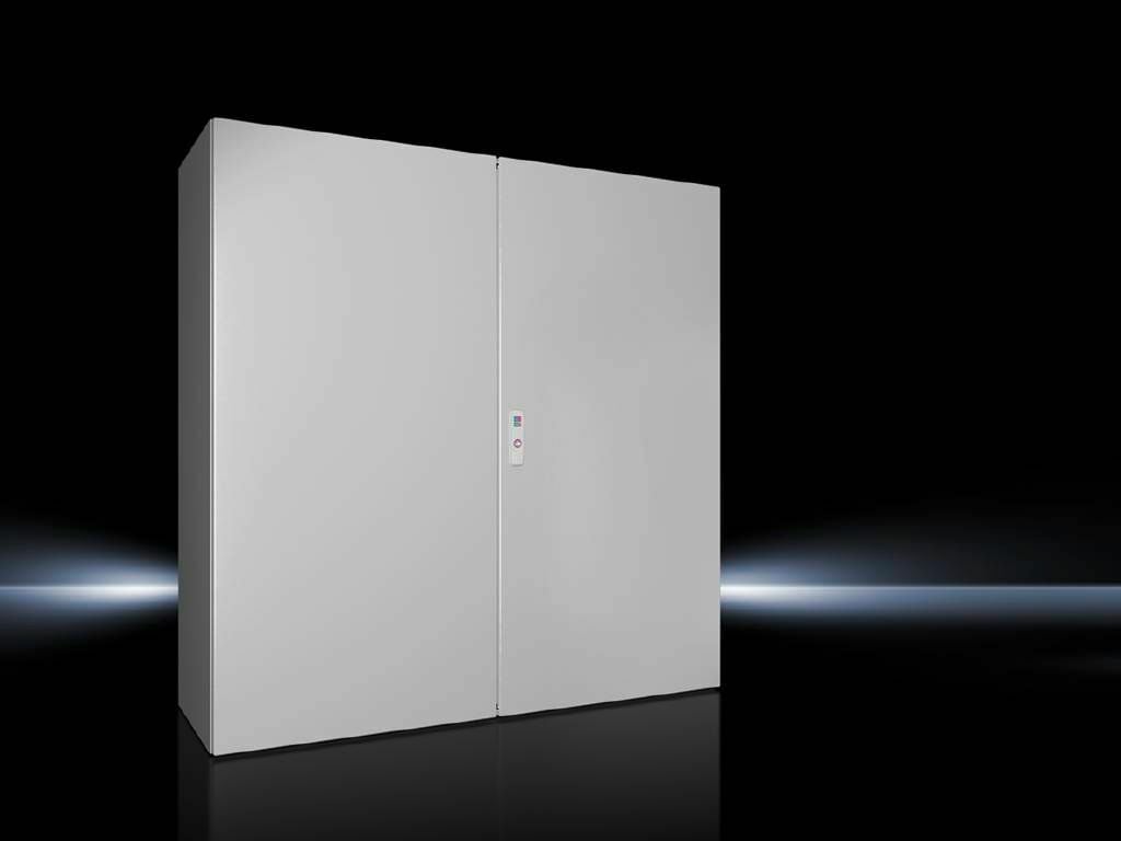 1213000 AX Series Compact Enclosure With (2) Gland Plate, 1000 mm W x 300 mm D x 1200 mm H, NEMA 12, Carbon Steel