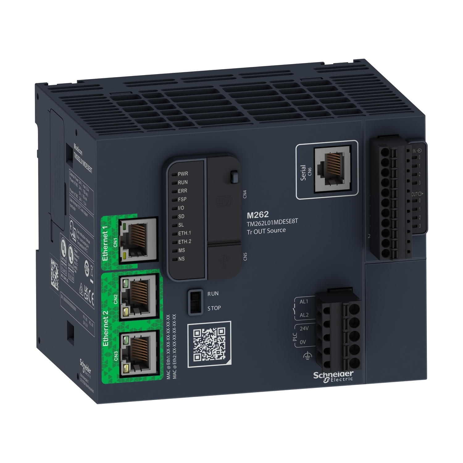 TM262L01MDESE8T DPAC Module, 24 V DC, 40 A