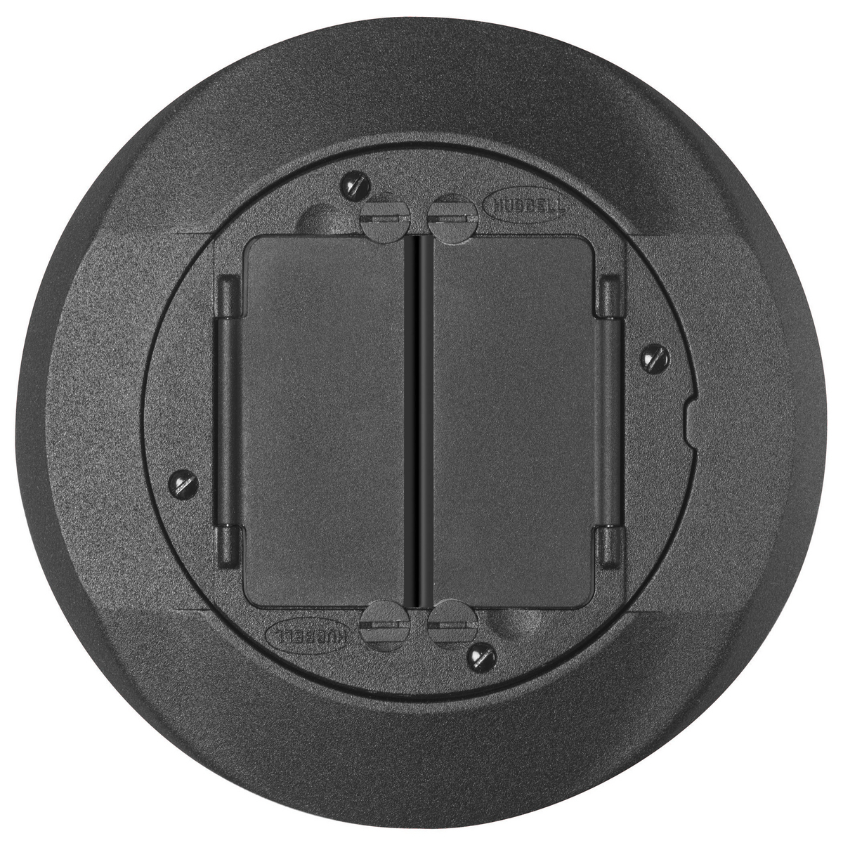 S1CFCBL Standard Universal Floor Box Cover, 8 in Dia, 8 in W x 7/16 in D, Composite