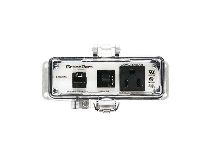 P-R2-H3R5 Bulkhead Computer Port Connector Interface, Plastic Housing