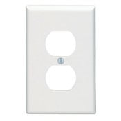 80503-T Midway Size Traditional Wall Plate, 1 Gangs, 3-1/8 in W x 4-7/8 in H, Thermoset, Light Almond