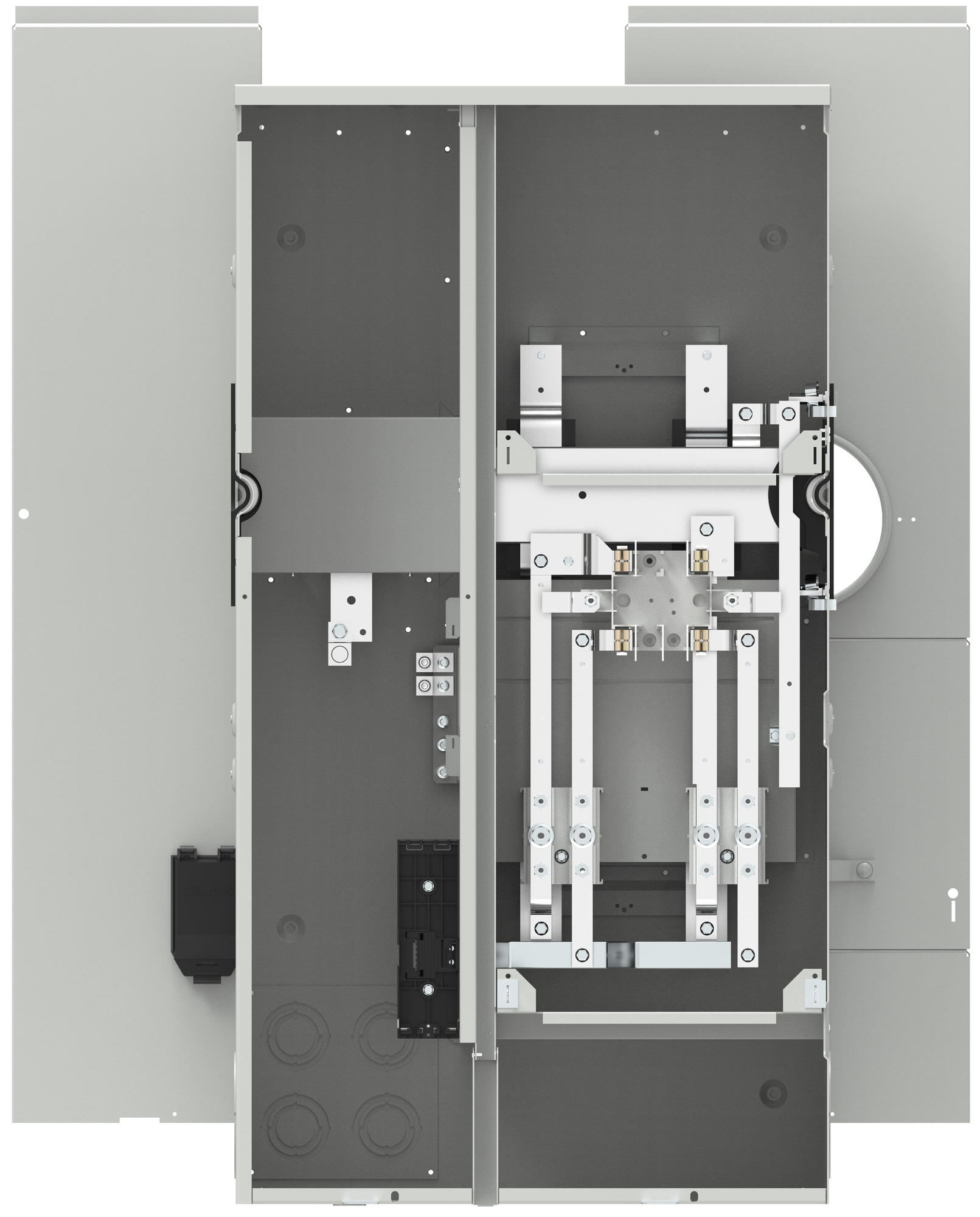 WMT11225 Test Block Bypass, Meter Stack, 1 Phase 3 Wire Incoming and Outgoing, 1 Meter Position per Stack, 225 Amp, max Tenant Breaker, Outdoor