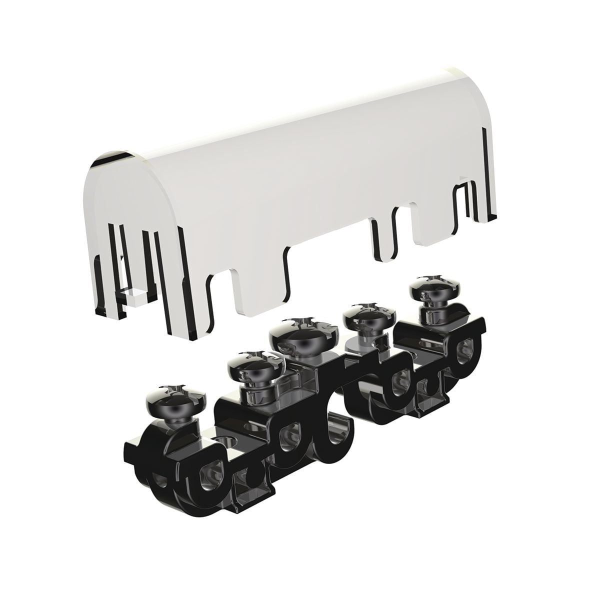 BDTIBB Bonding Connector, 8 to 2 AWG, 14 to 6 AWG Conductor, Stainless Steel