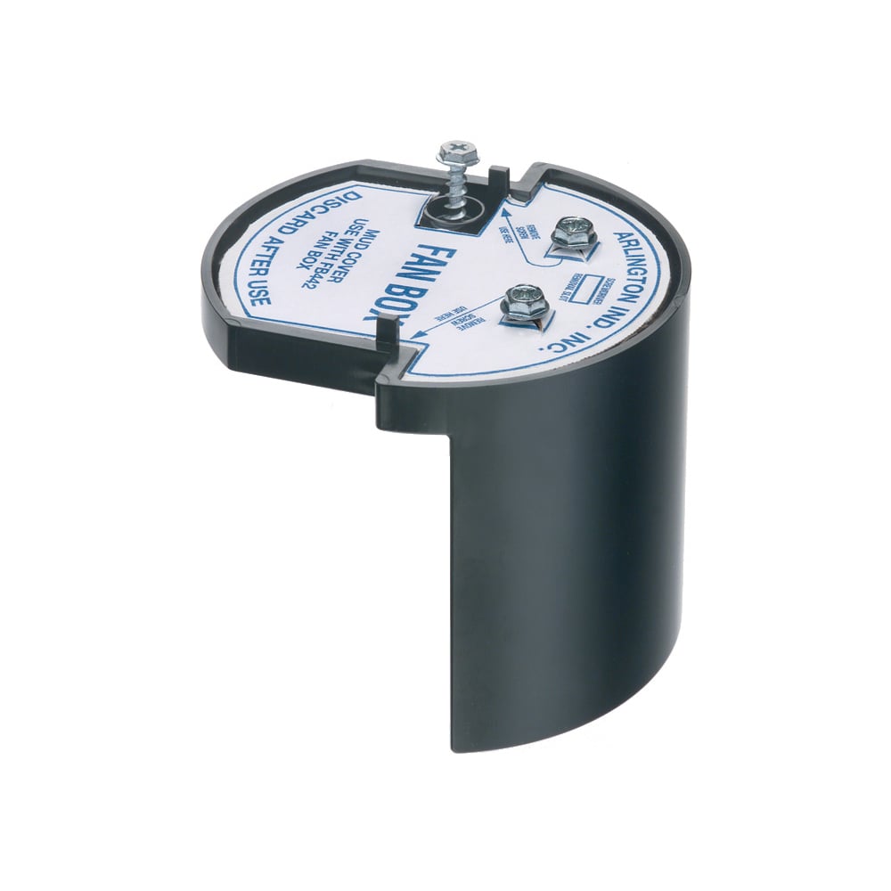 FB443 Fan/Fixture Mounting Box With Knockout, Plastic, 18.3 cu-in Capacity, 4.25 in L x 4.236 in W x 5.071 in H