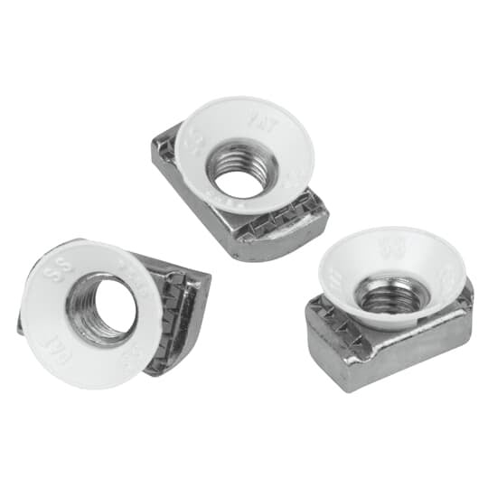 ZCM1001/4-10 Cone Nut, 1/4 in Thread, For Use With A, C, E and H Series Channels, Steel