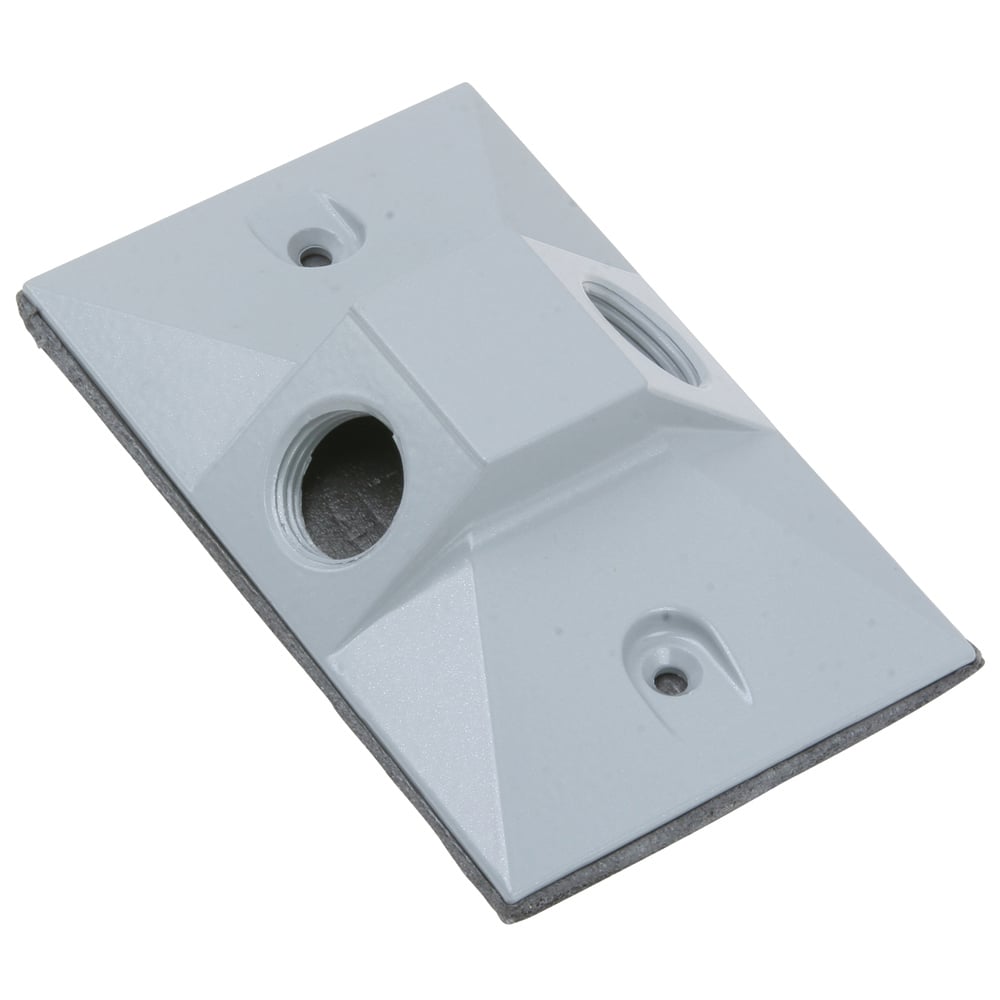 WPB12 Outdoor Lamp Cluster Cover for Single Gang Box, Gray