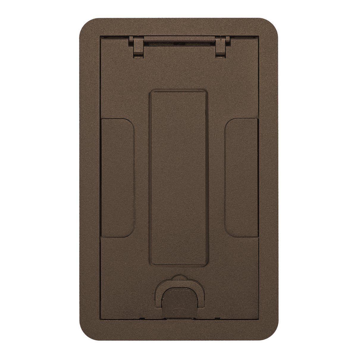 24GCCVRBRZC Standard Floor Box Cover, 11.69 in L x 7.19 in W, Cast Aluminum