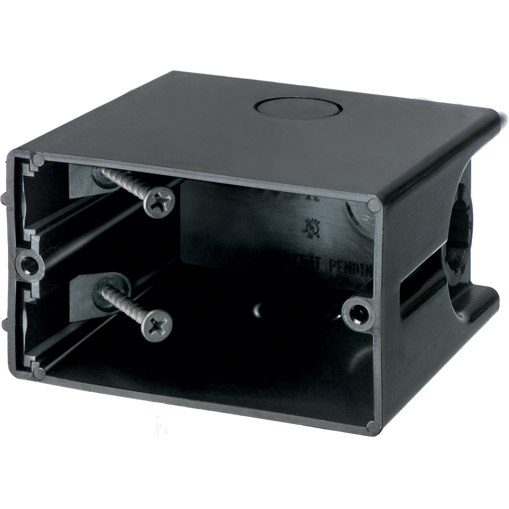 F101H One-Box Outlet Box With (2) Captive Screws, Plastic, 22.3 cu-in Capacity, 1 Gang, 3.72 in L x 2.28 in W x 3.5 in H