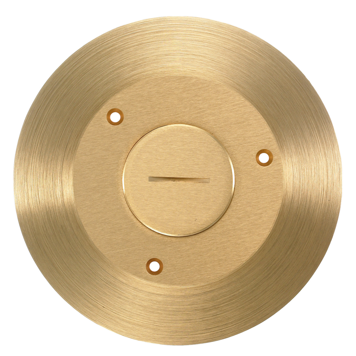 SF2925 1-Piece Combination Machined Standard Cover and Flange, 6-1/4 in Dia, 0.31 in D, Brass