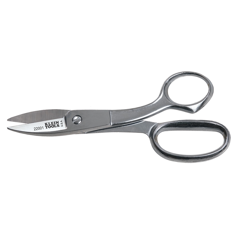 22001 Industrial High Leverage Utility Shear, 2 in L of Cut, 8 in OAL, Pointed Tip, Serrated Edge, Right Hand