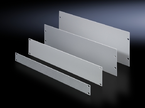 1937200 12U Rectangle Blanking Plate, 19 in W, Aluminum