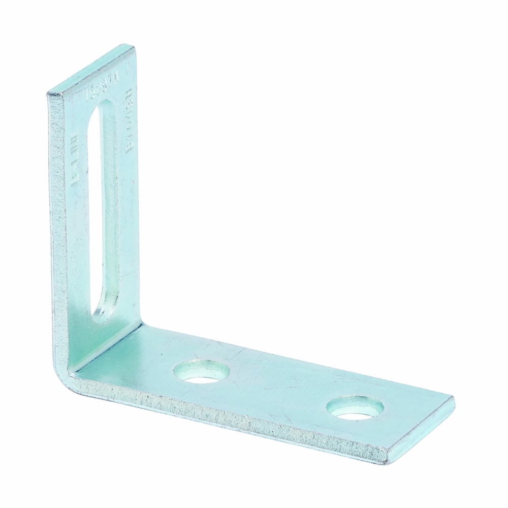 B104SHGRN 90 deg Adjustable Corner Angle, 3 Holes, 4-1/8 in L x 3-1/2 in W x 7/32 in THK, Steel