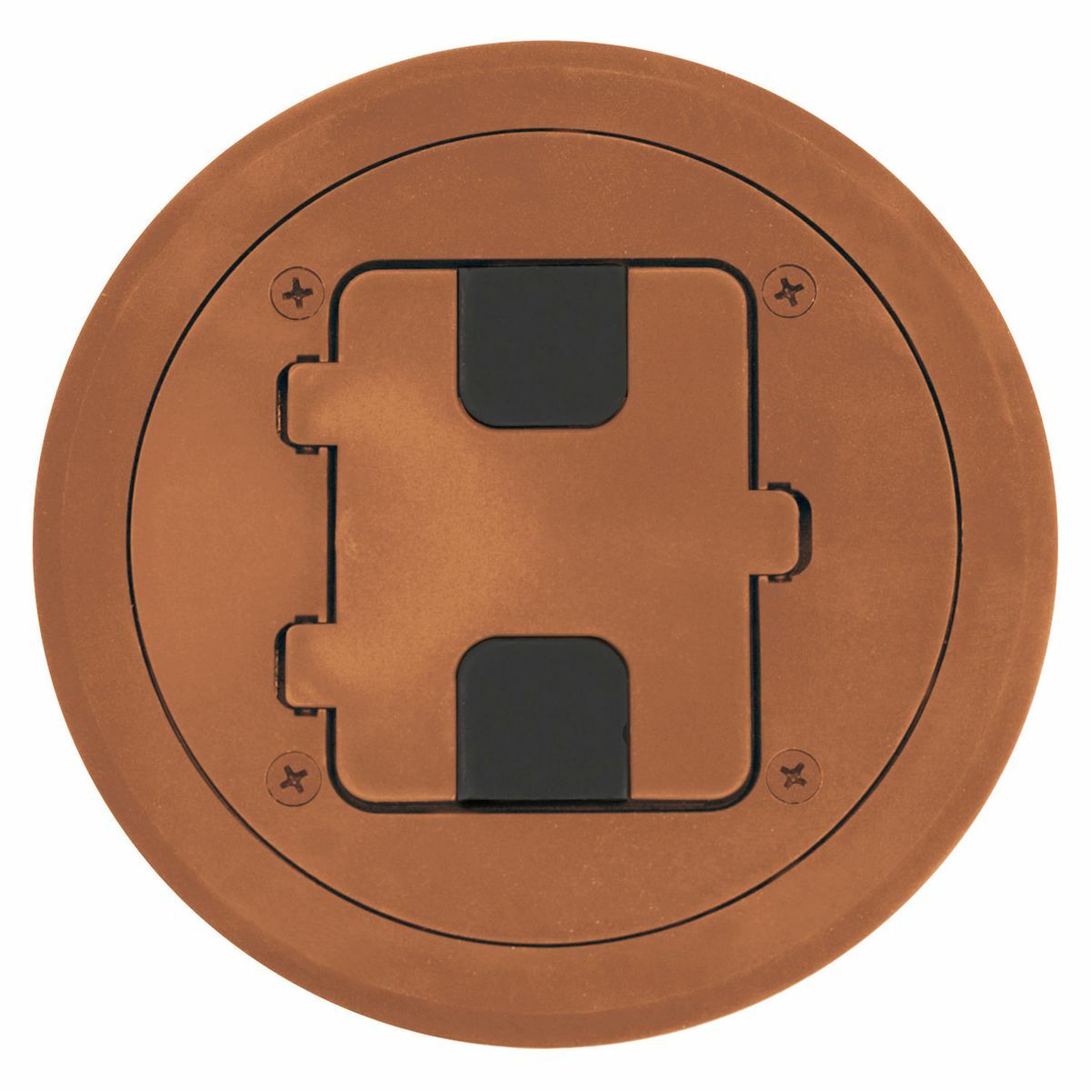 RF406BN Standard Sized Floor Box, Composite, 2 Knockouts