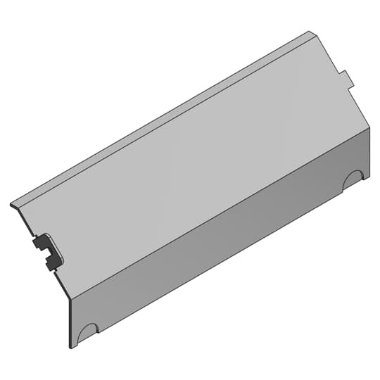 AFP-6B Steel City Blank Power Panel Cover, 8-15/16 in L, For Use With AFM-6 Series Access Floor Module, Steel