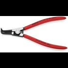External 90° Angled Snap Ring Pliers-Forged Tips, 8 in., Plastic coating, 3/32 in. Tips