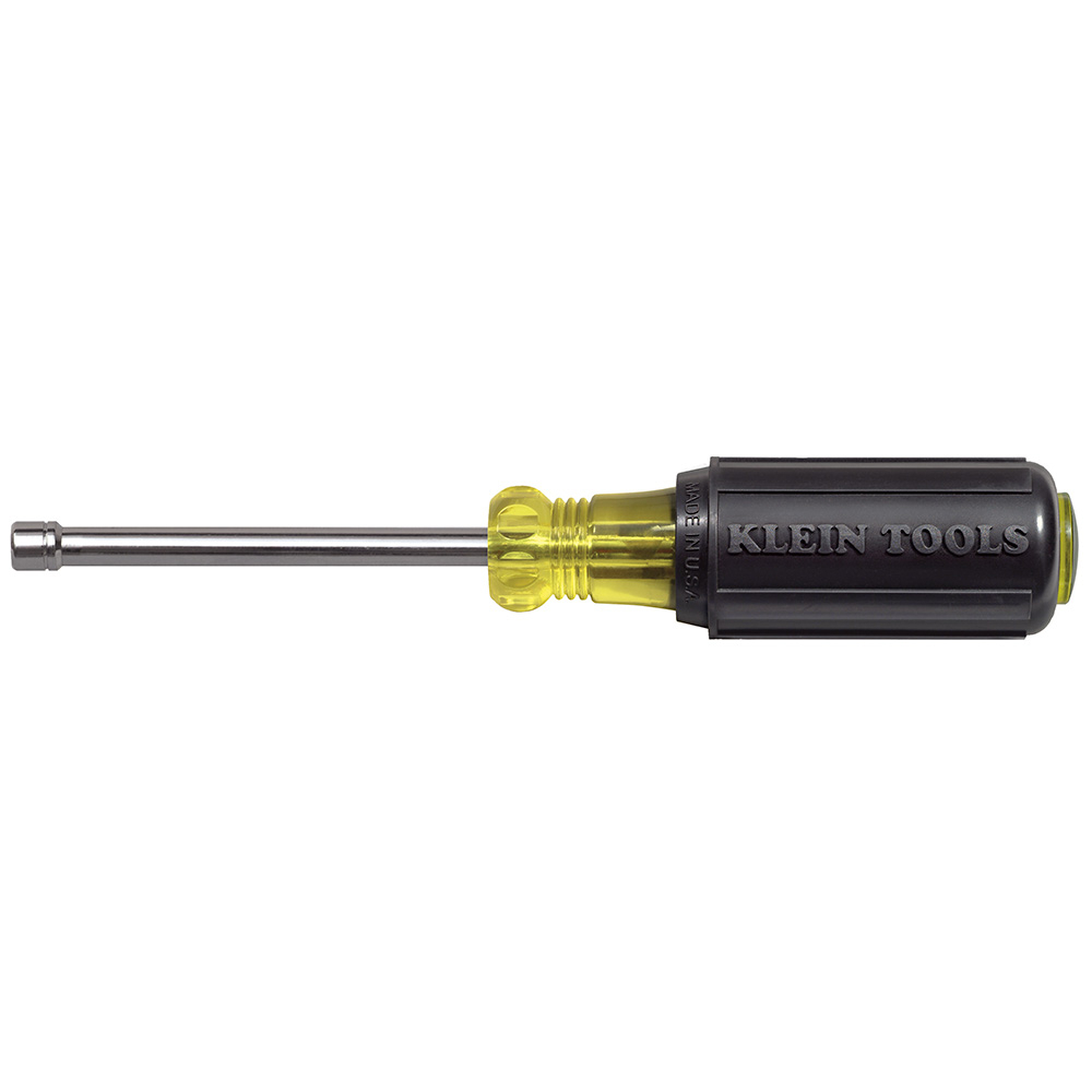 630-4MM Standard Length Nut Driver, 4 mm, Hollow Shank, Cushion Grip Handle