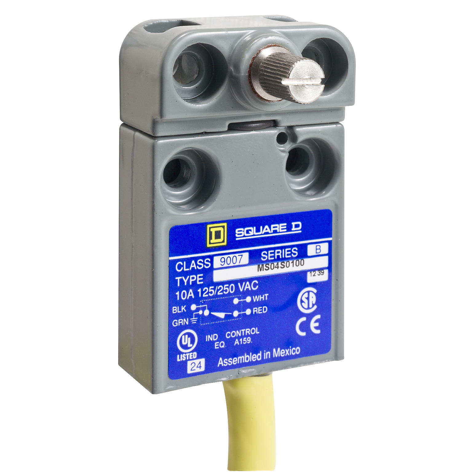9007MS04S0402 9007MS/ML, 120/240 VAC, 28 VDC, NO-NC Contact, 1 Poles
