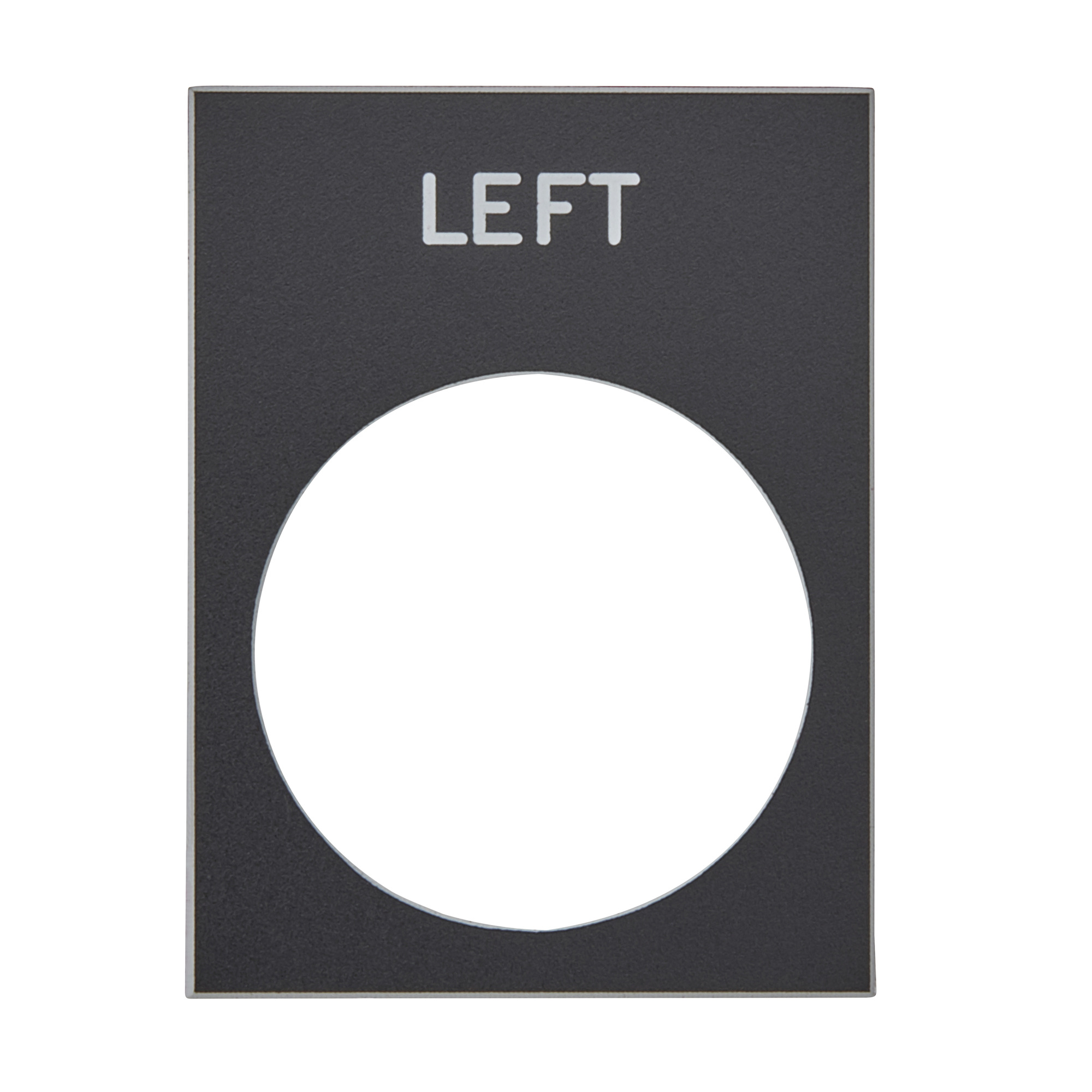 ZB2BY2310 Harmony Marked Pushbutton Legend Plate, 30 mm H x 40 mm W, Rectangular Plate, PVC, Black Field